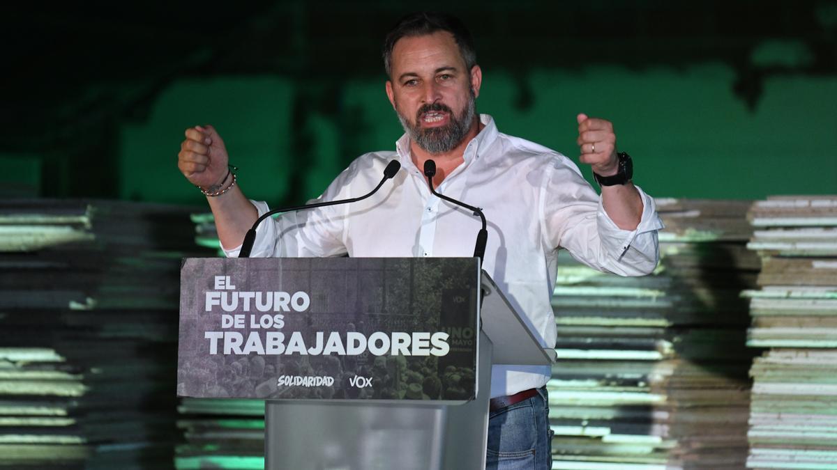 El presidente de Vox, Santiago Abascal.