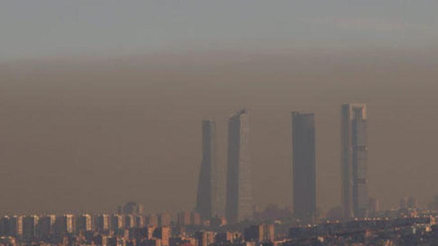 Contaminación en la ciudad de Madrid, en una imagen de archivo.