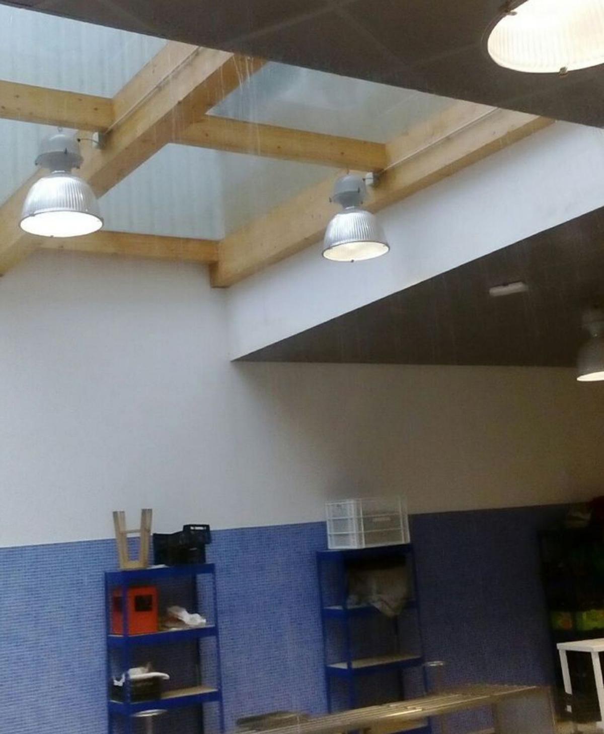 Lloviendo en el Novo Mercado.