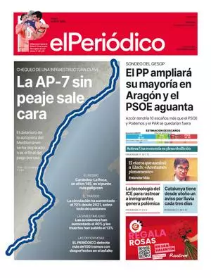 La portada de EL PERIÓDICO del 1 de febrero de 2026