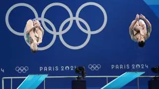 Adrián Abadía se queda sin medalla olímpica en saltos de trampolín