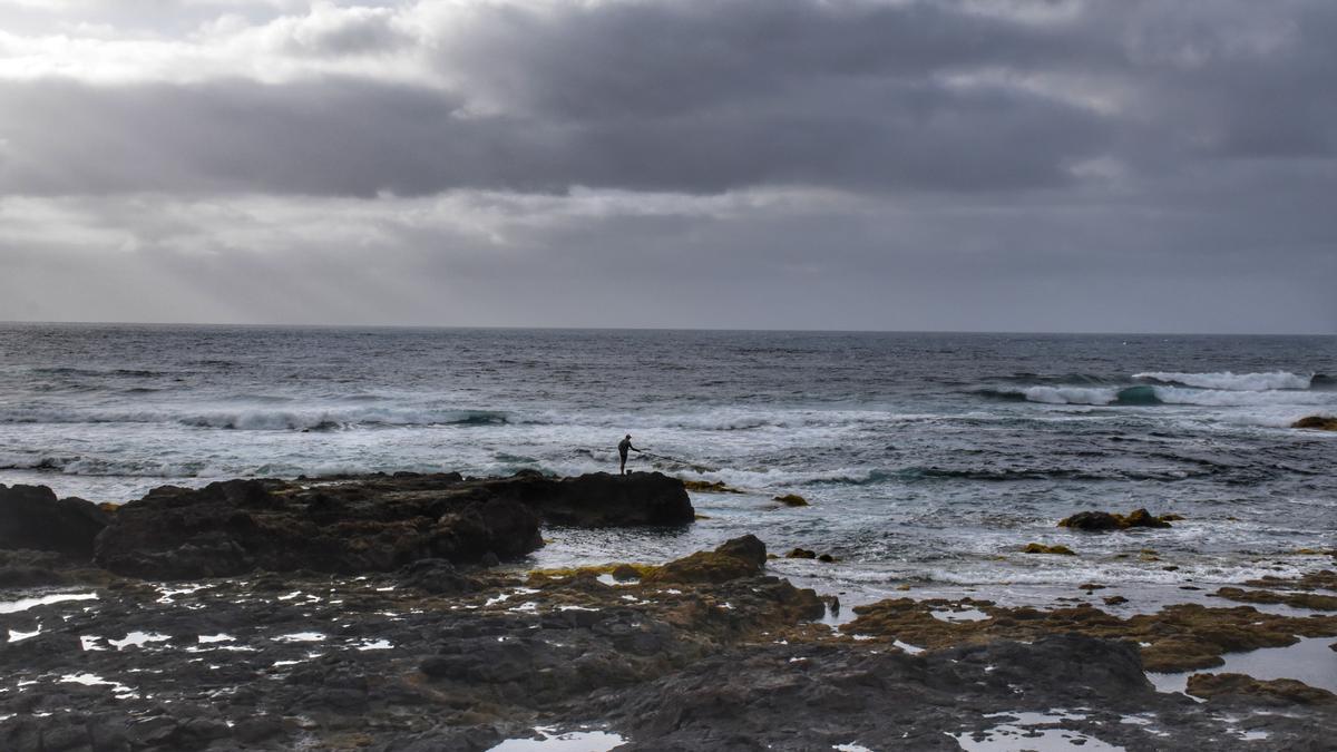 Litoral de Tenerife en un reciente día nublado.