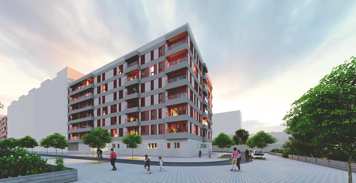 Figuración del nuevo edificio que se construirá en el viejo Cuartel de Ingenieros.