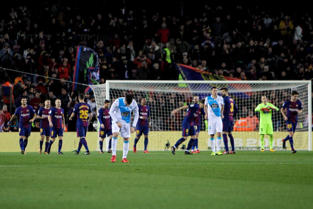 El Dépor sale goleado del Camp Nou