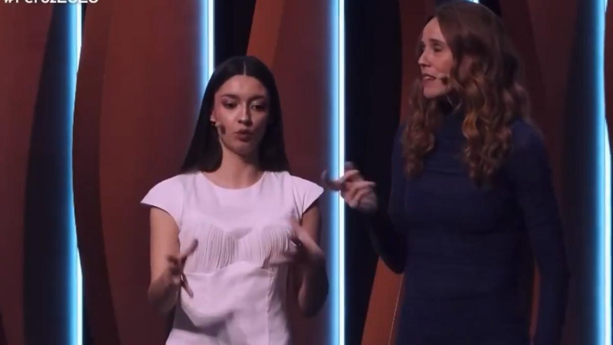 Marta Costa y María Castro, en los Premios Feroz