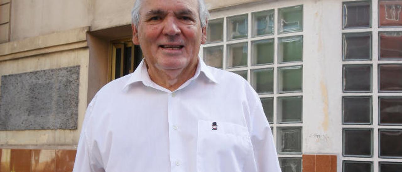 El presidente de la asociación La Solana - El Plátano, Alfredo Schamann.