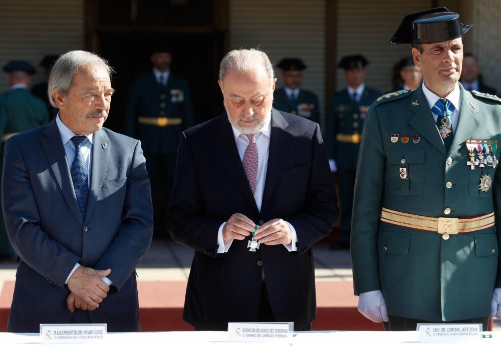 Acto del Día de la Hispanidad en el cuartel de El Rubín, en Oviedo