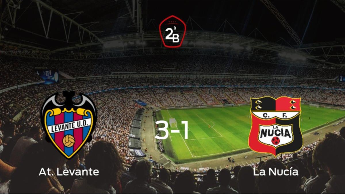 El At. Levante se queda con los tres puntos frente a la CF La Nucía (3-1)