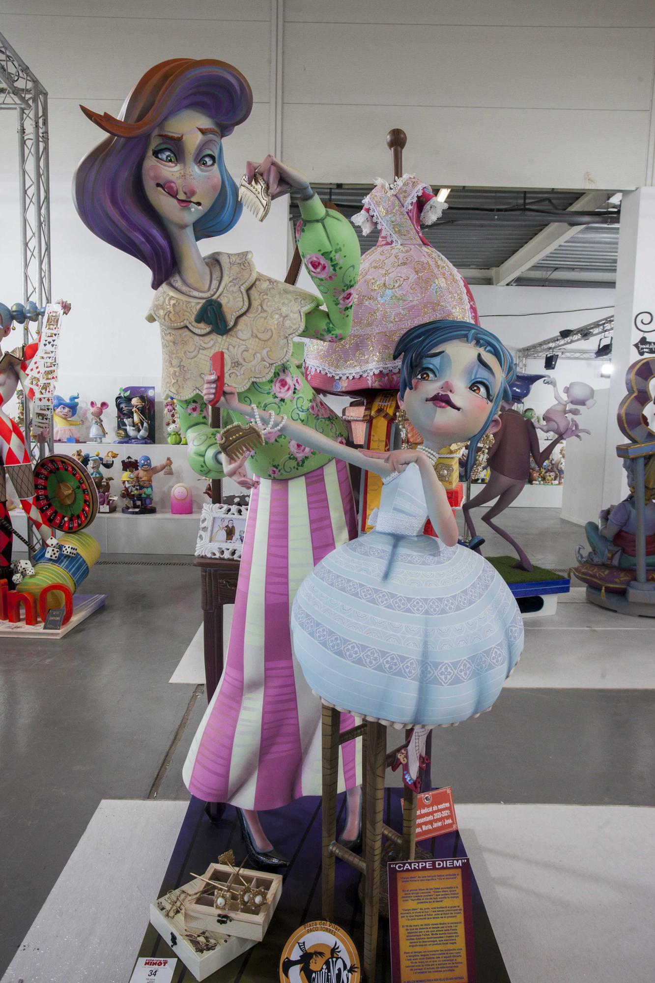 Fallas 2021. La actualidad en una Exposición del Ninot de dos años