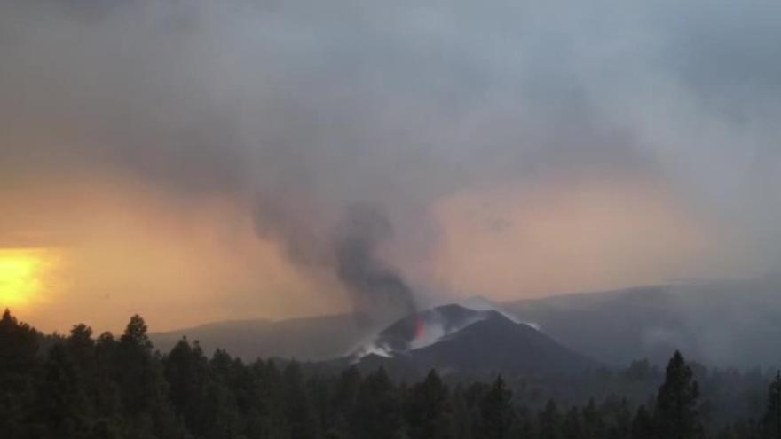 El volcán de La Palma, a vuelo de dron