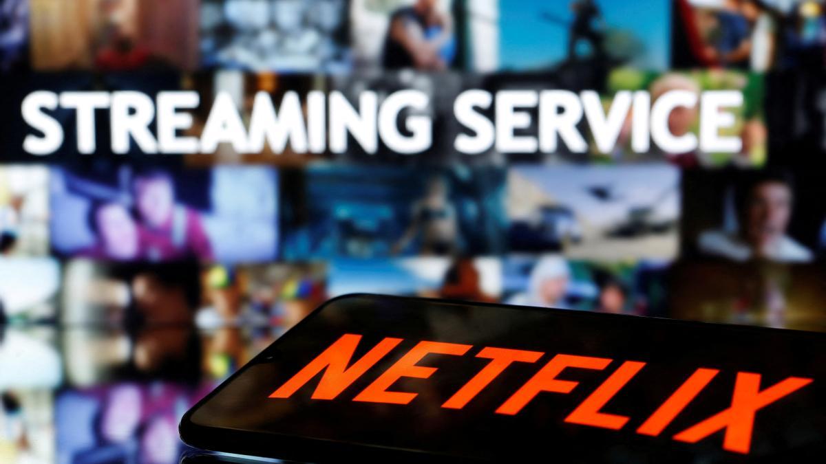Logo de Netflix en un smartphone.