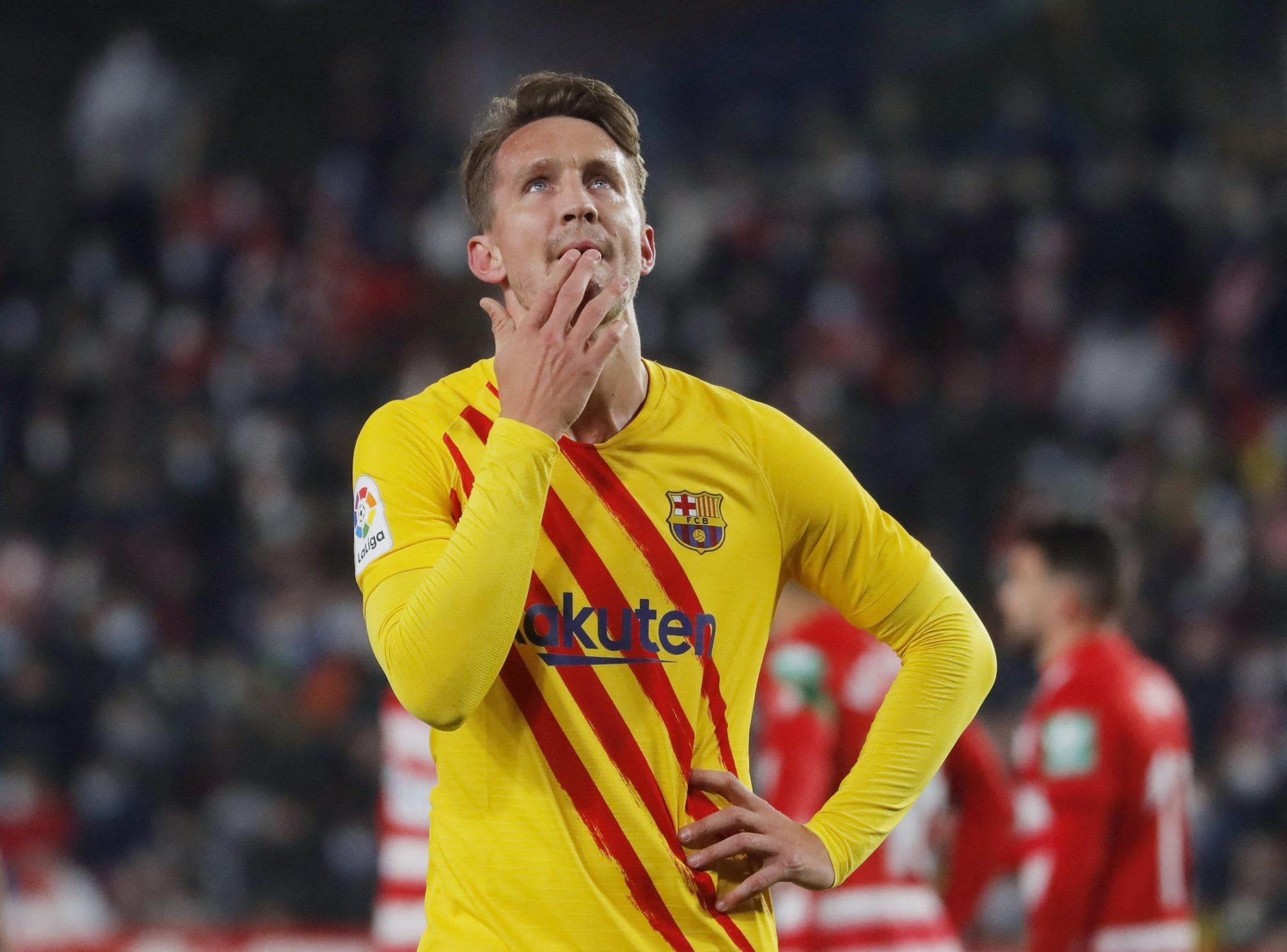 Luuk en el partido ante el Granada