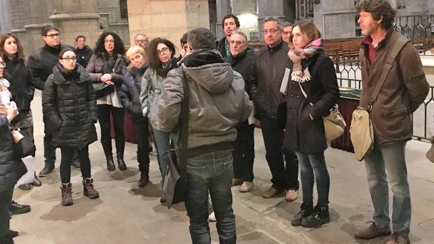 La ponència &quot;La construcció d&#039;un temple gòtic. El cas de la Seu de Manresa&quot; ha inclòs una visita a la basílica