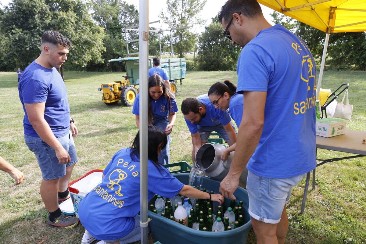 Área recreativa de Granda. Arrancadera, la jira campestre de las fiestas.