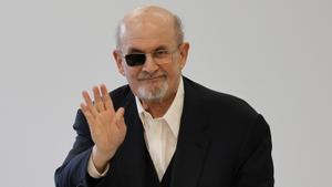 Salman Rushdie, este viernes en la Feria del Libro de Frakfurt.