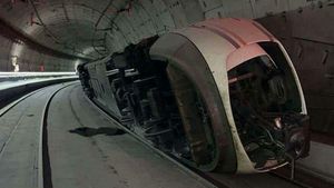 Tren accidentado en Chamartín