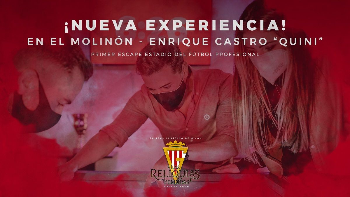 El Sporting lanza el primer Escape Room en un estadio de futbol