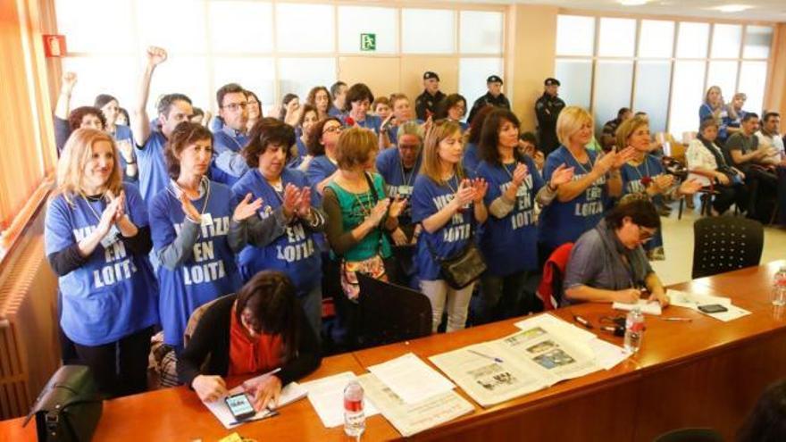 Huelga de Justicia en Galicia: las protestas llegan al pleno de Vigo