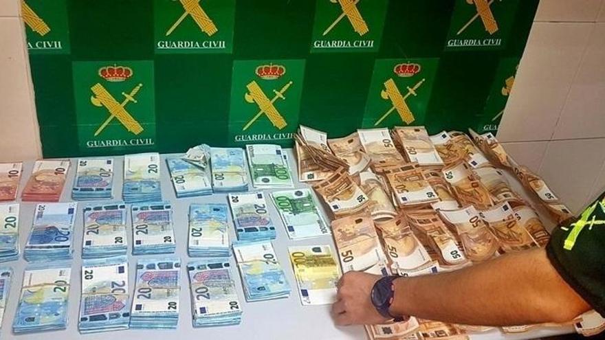 Interceptado en la zona fronteriza hispano-lusa de Lopo un hombre con 71.000 euros sin declarar