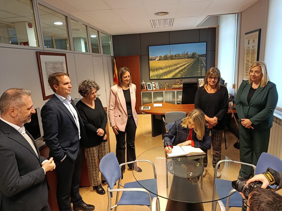 La visita de la consellera de Drets Socials, Mònica Martínez, a Salt