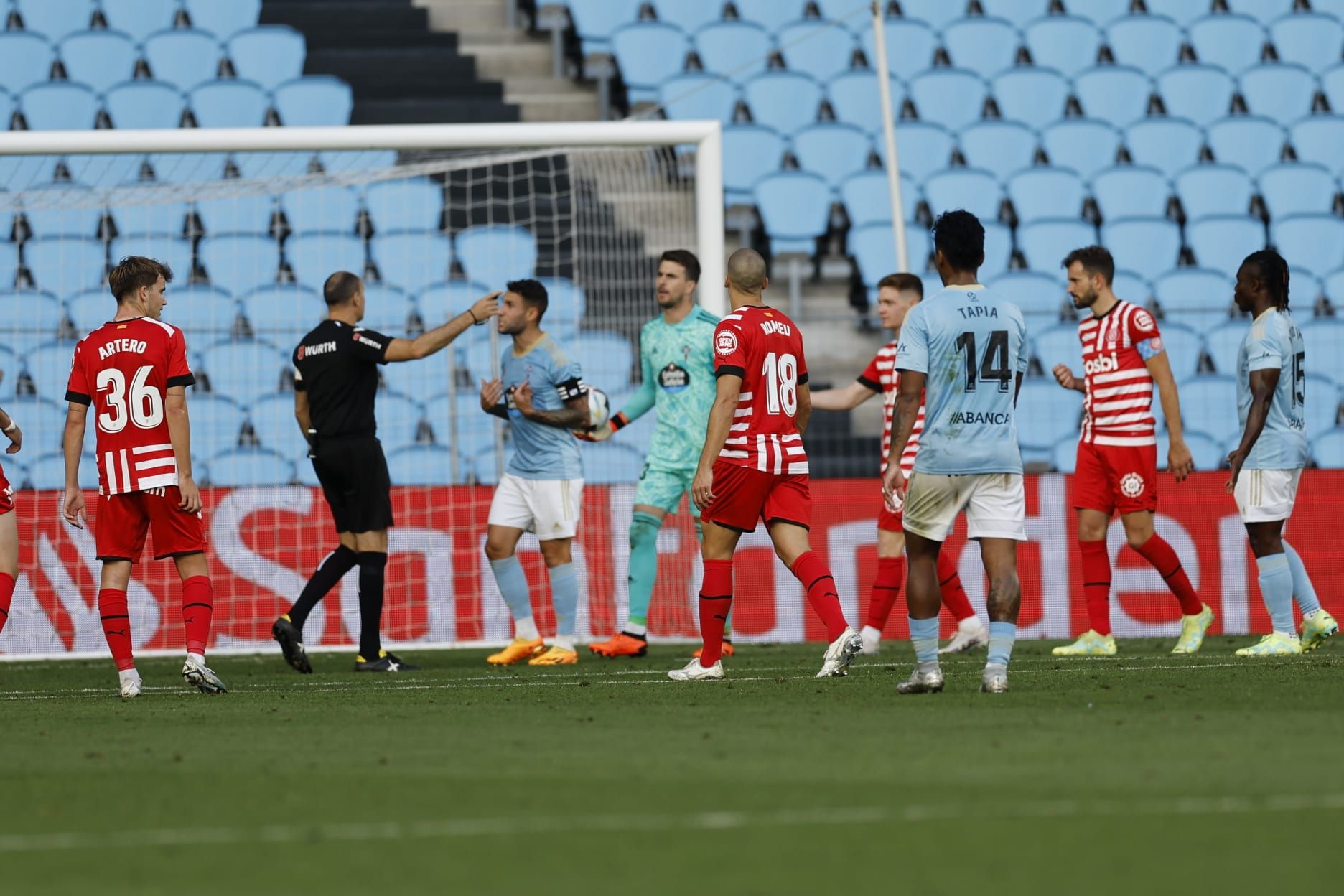 El Celta-Girona, en imágenes