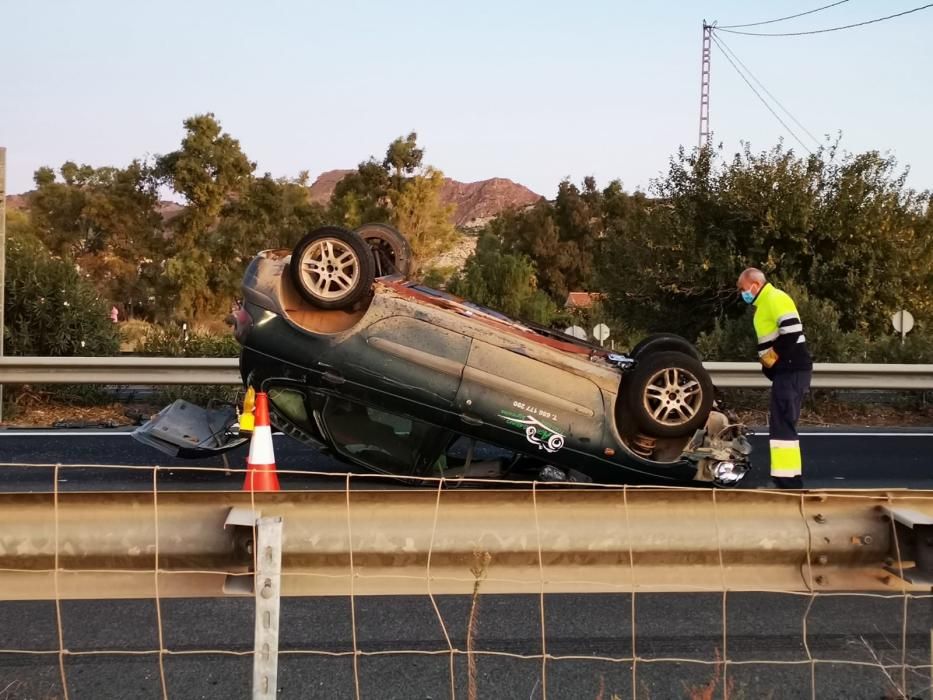 Cuatro mujeres heridas en un accidente en la A-7, en Totana