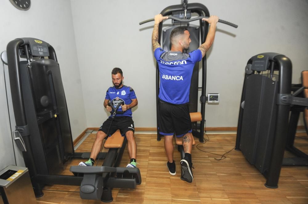 Penúltima sesión de entrenamiento de la semana antes de medirse el domingo a la Real Sociedad.