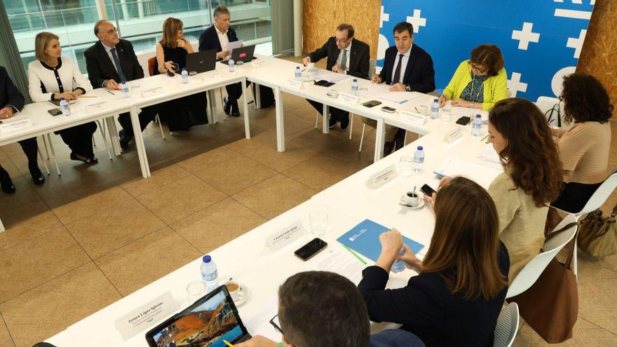 Reunión, ayer, del Consello Galego de Universidades. | Xoán Álvarez