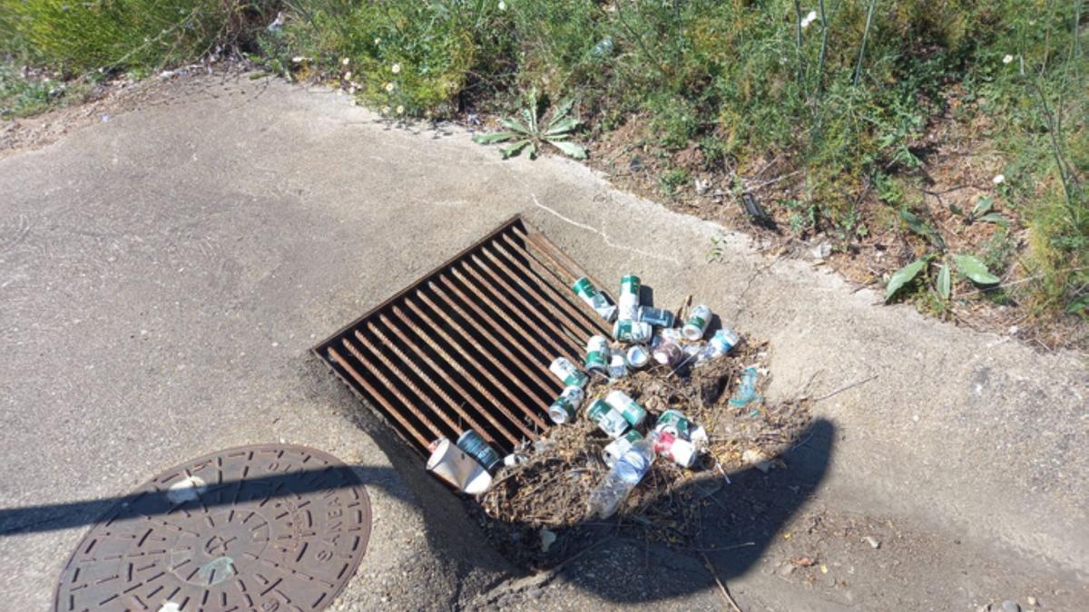 Basura tirada por Benavente. / E. P.