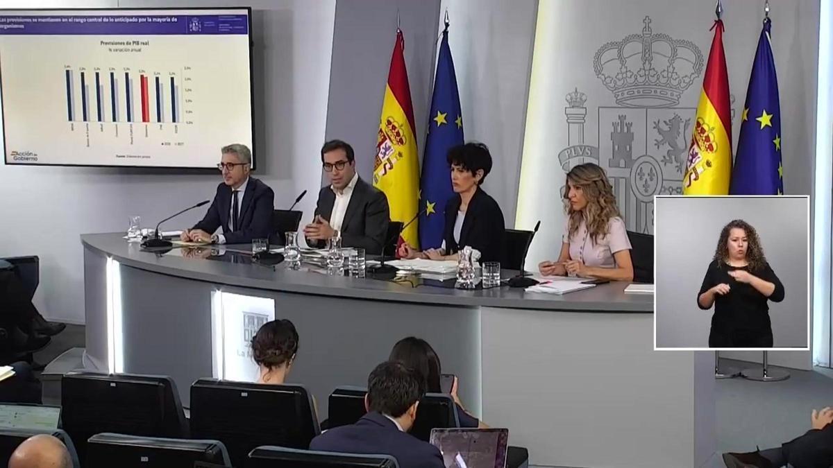 Carlos Cuerpo calcula que la guerra podría restar a España entre 1 y 4 décimas al avance del PIB en 2026