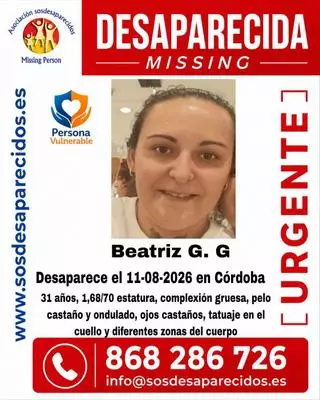 La Policía Nacional busca a una mujer de 31 años desaparecida este martes en Córdoba