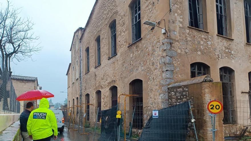 Refuerzan la seguridad en el entorno de la Fàbrica Nova de Sóller por las lluvias