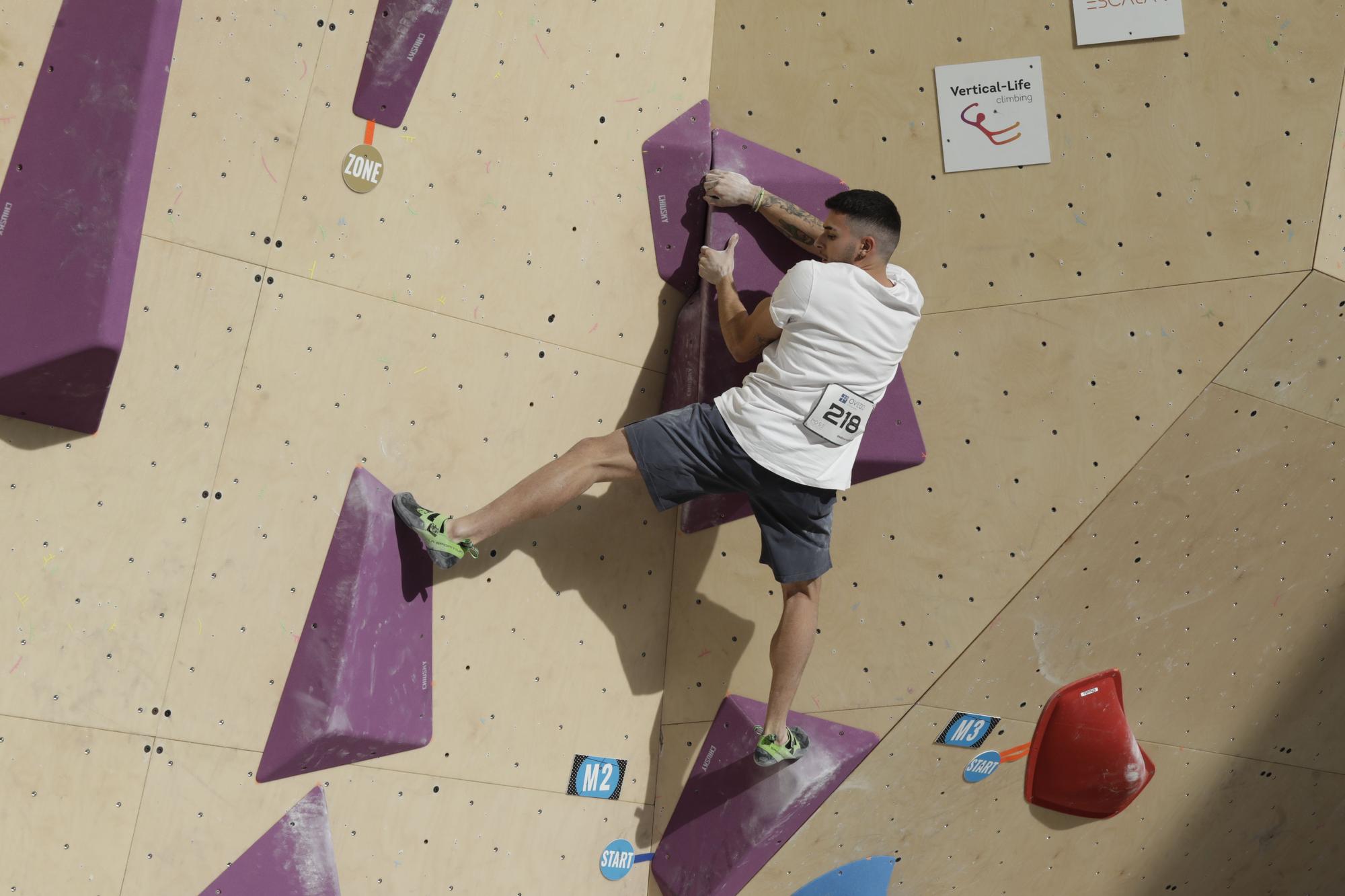 Así se vivió la primera prueba de la Copa de España de escalada en Oviedo