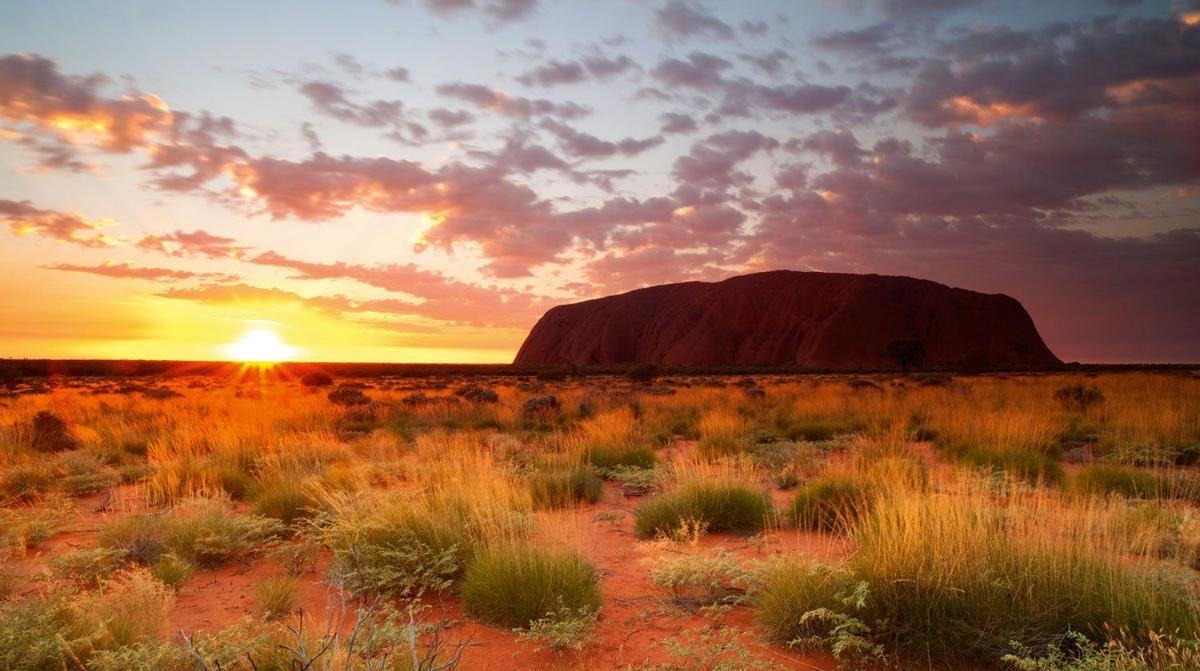 Atardecer en el Monte Uluru