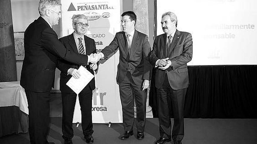 Por la izquierda, Pedro Astals, Laureano Cavia, Bernardo Lorenzo y Graciano Torre.