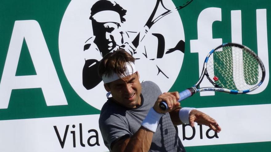 David Ferrer se ha entrenado este jueves en el Club de Tenis Xàbia