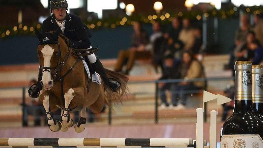 El francés Julien Epaillard, durante una prueba de invierno de Casas Novas en 2015.