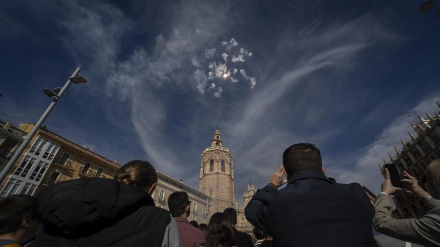Vista de la mini máscletà tras la procesión con motivo de la festividad de San Vicente Mártir, a 22 de enero de 2024, en Valencia