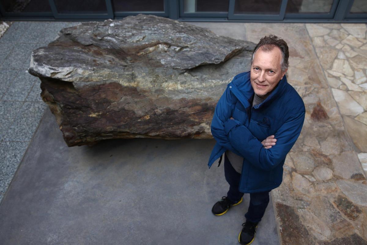 El hidrogeólogo Enric Vázquez, en la Facultat de Ciències de la Terra de la UB