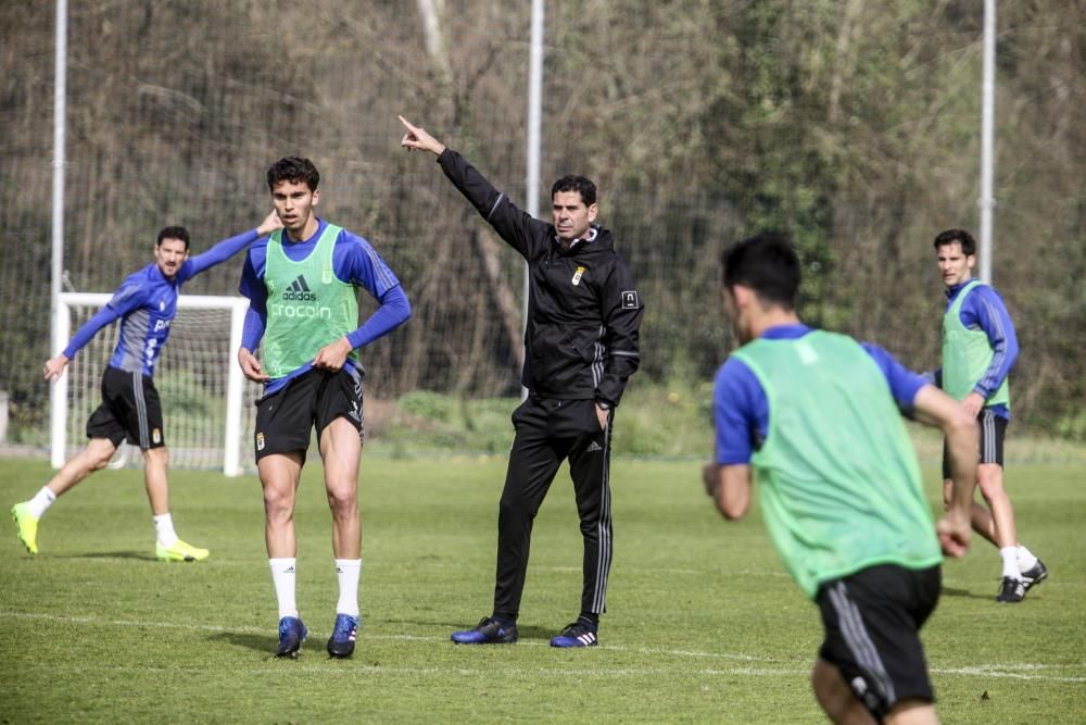 Entrenamiento del Real Oviedo en El Requexón