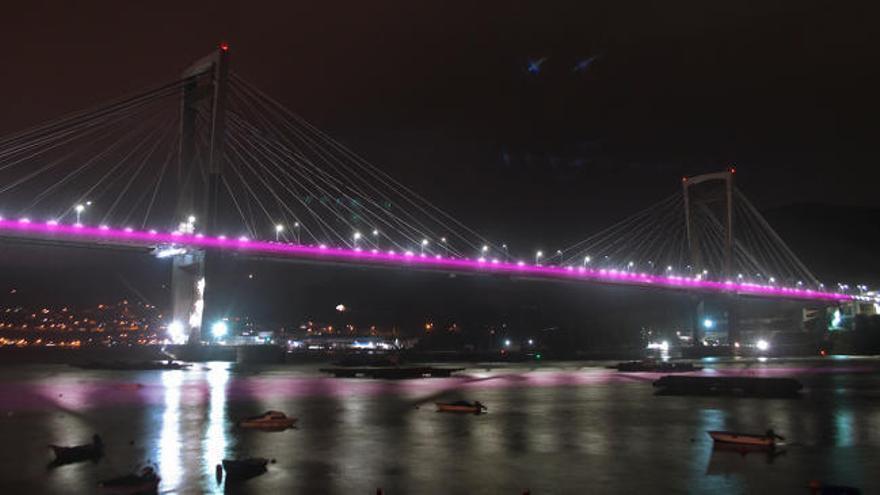 El puente de Rande iluminado: la primera propuesta de Satge
