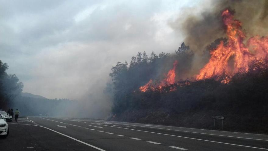 Imagen del incendio.