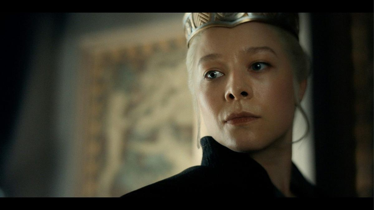 Emma d'Arcy como Rhaenyra Targaryen en La casa del dragón. HBO