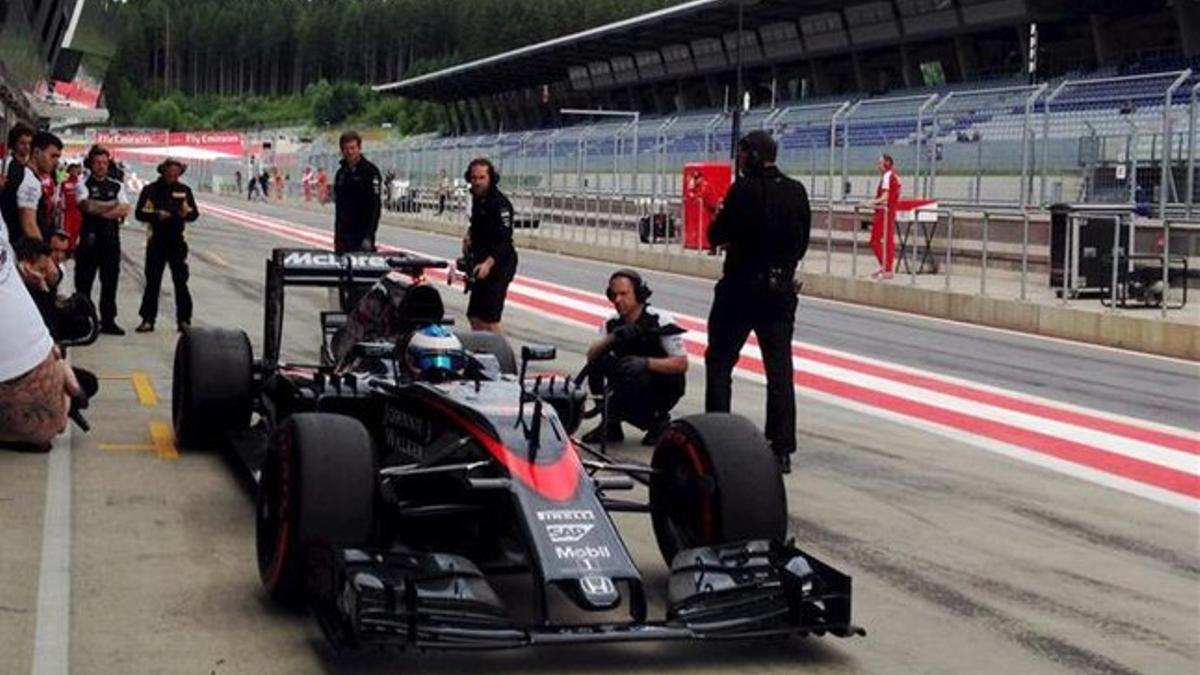 Alonso, en el circuito de Spielberg