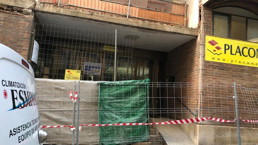 Vídeo | Avanzan las obras en el edificio de la calle Clavellinas en Cáceres