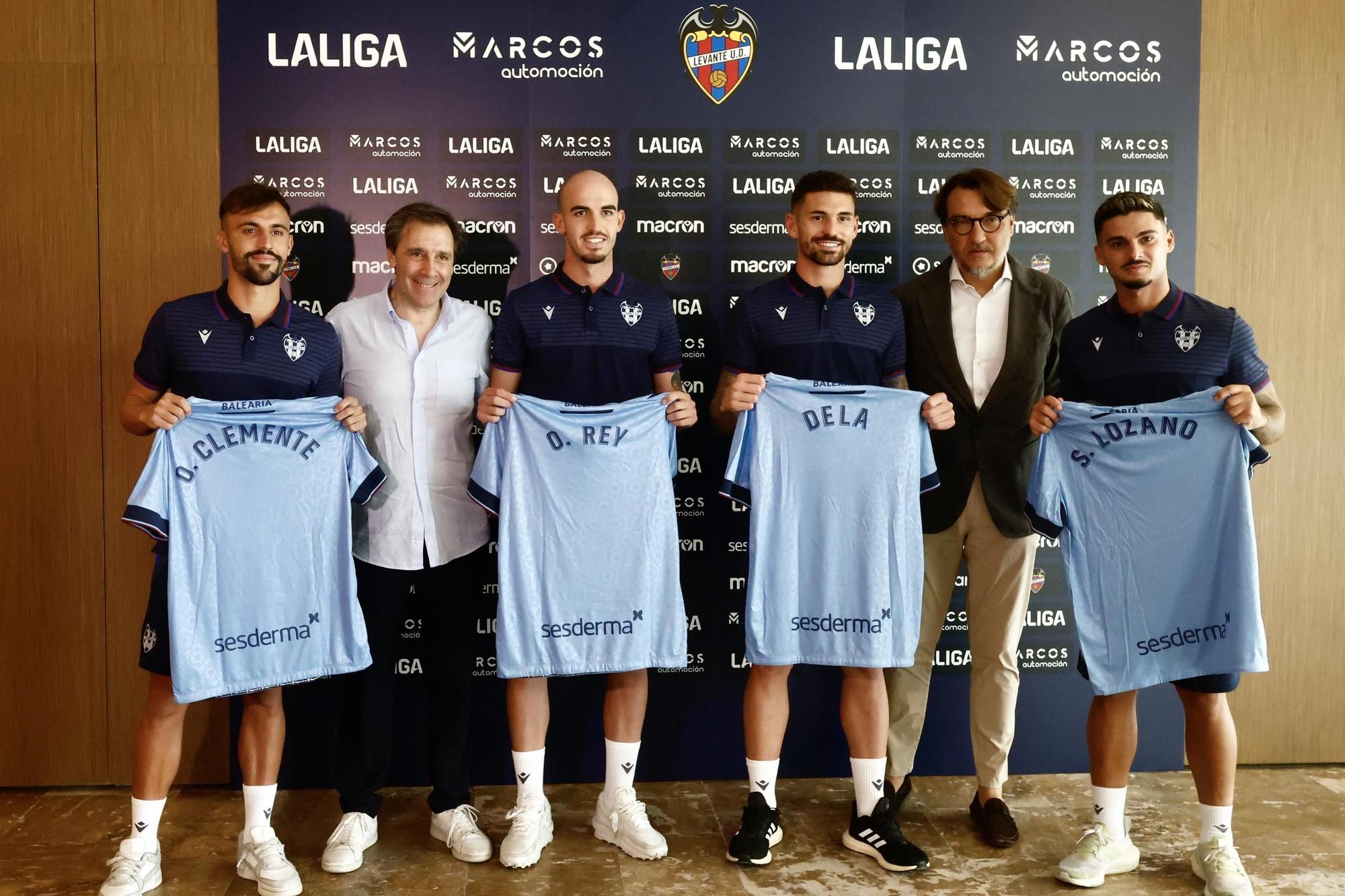 Así ha sido la presentación de los primeros cuatro fichajes del Levante UD