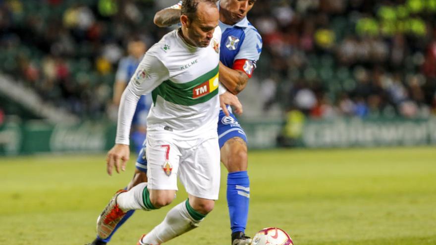 Nino, durante el partido contra el Tenerife