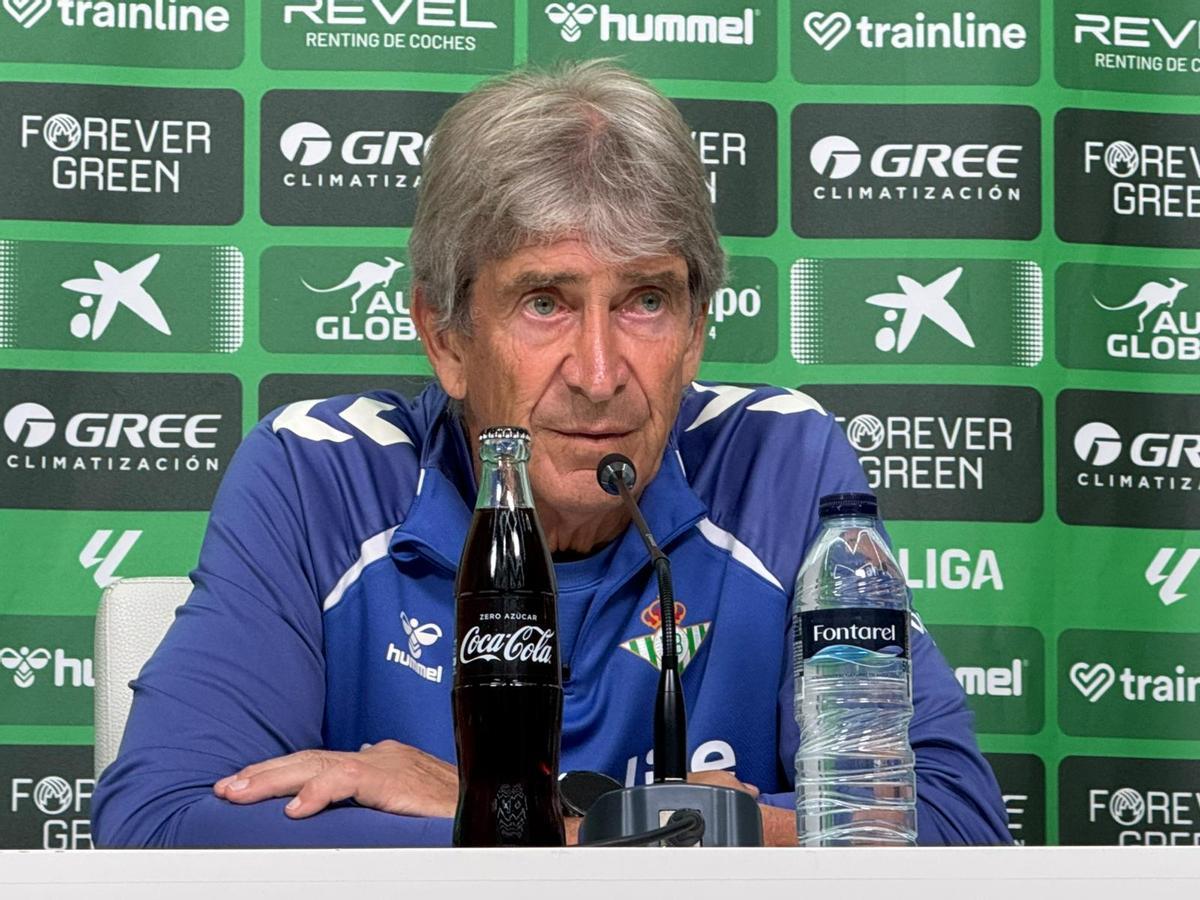 Manuel Pellegrini, en la previa del Betis-Oviedo