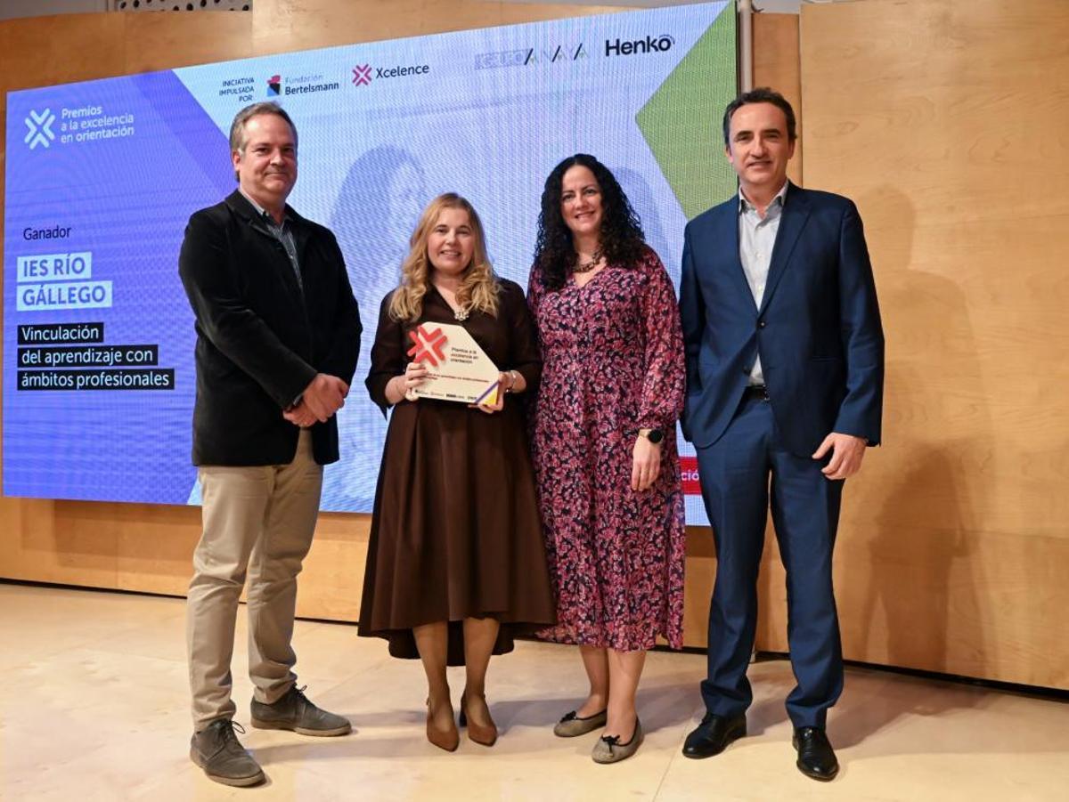 El IES Río Gállego de Zaragoza gana el premio nacional a la Excelencia en Orientación por su proyecto de vinculación del aprendizaje con áreas profesionales