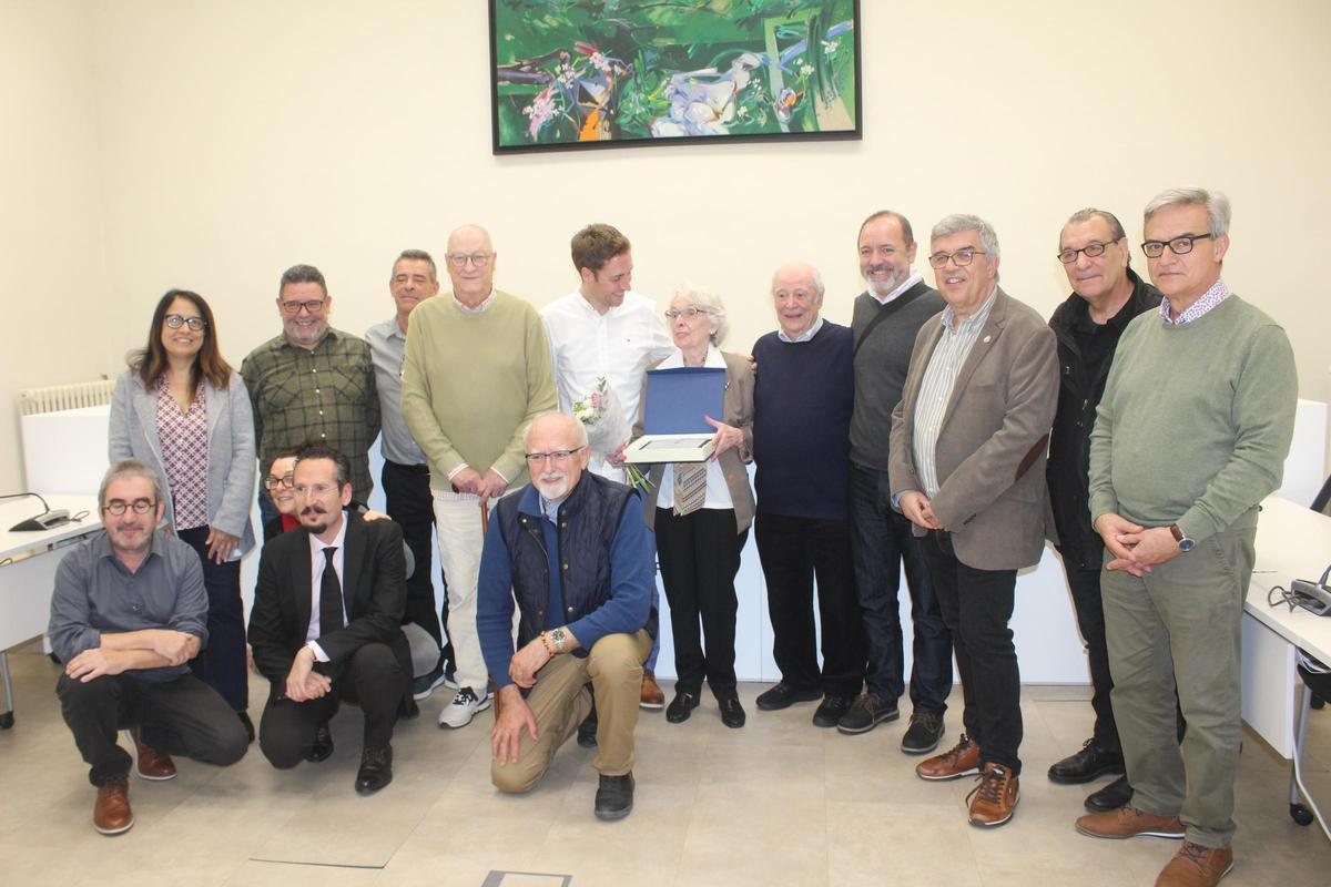 Un moment de la recepció a l'Ajuntament de Figueres